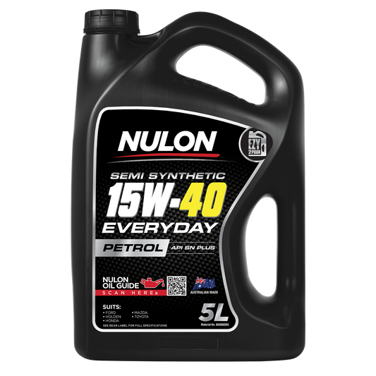 Nulon 5L Semi Synthetic 15W-40 Everyday Engine Oil - Engine Protection - Sludge Prevention