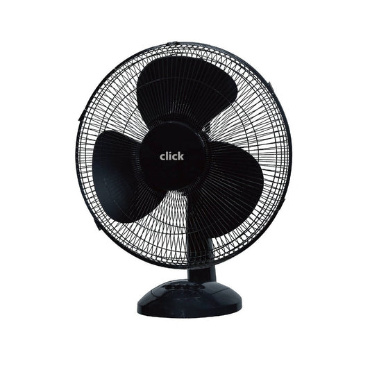 Click 30cm Desk Fan - Adjustable Airflow - Energy Efficient - Black - Auzzistore