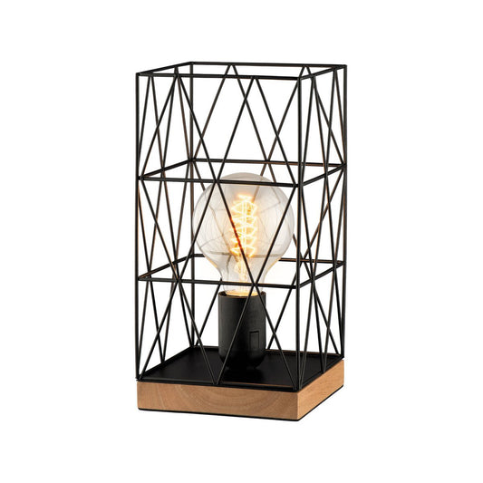 Verve Design Black Zavier Table Lamp - Modern - Metal/Wood - 40W – view 2