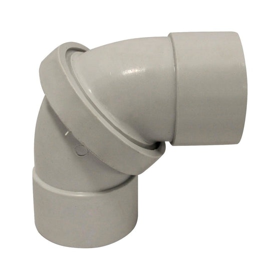 Holman 50mm PVC DWV Rotating Bend - Grey - Durable - Easy Connection - Auzzistore