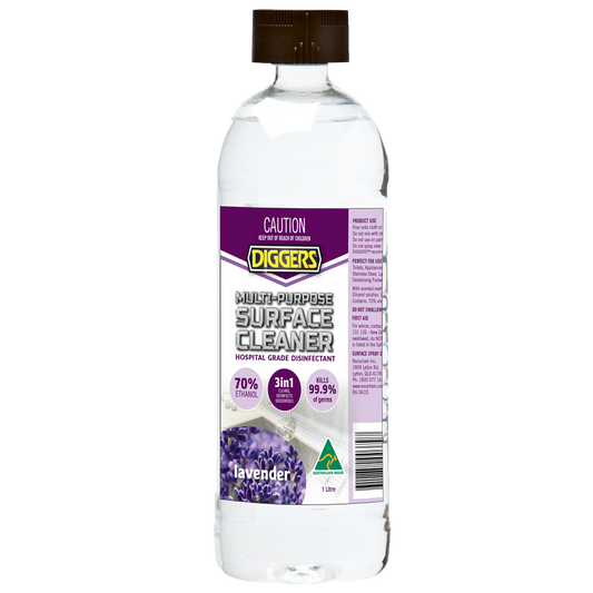 DIGGERS Lavender Multi-Purpose Surface Cleaner 1L Liquid Disinfectant - Auzzistore