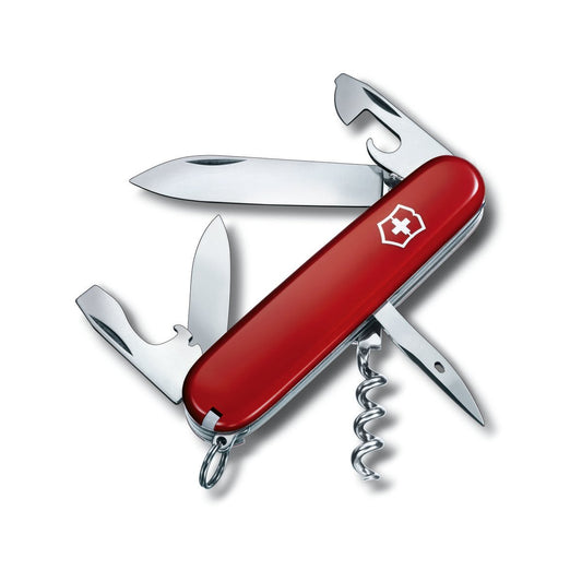 Victorinox Spartan Pocket Knife - Swiss Army Tool - 12 Functions - Red - 91mm - Auzzistore
