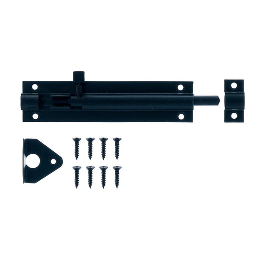 Taskmaster 100mm Black Matte Barrel Bolt - Solid Brass Security Solution – view 2 - Auzzistore