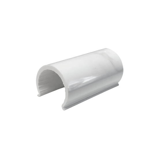 Holman 15mm Ezyfit PVC Snap Clamp - White - 15mm x 50mm - Pack of 1 - Auzzistore