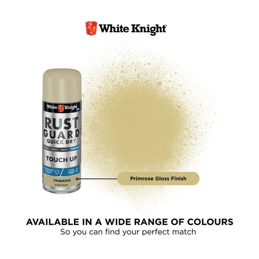White Knight Rust Guard Touch Up Spray Paint 300g - Primrose Gloss – view 2 - Auzzistore