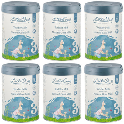 LittleOak Natural Goat Milk Toddler Milk Stage 3, 6 x 800g