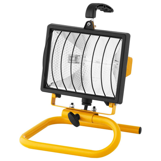 Arlec 500W Portable Halogen Worklight - Aluminium - Weather Resistant - Durable