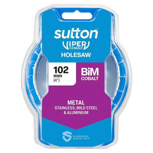 Sutton Tools 102mm Viper Cobalt Bi Metal Holesaw - Durable Cutting Tool - Auzzistore