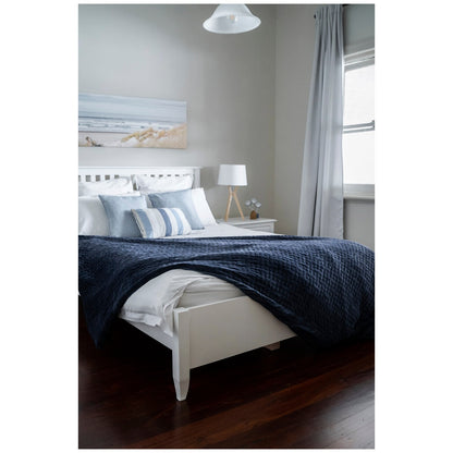 Therapy Queen Blanket with Cover Calming Blue