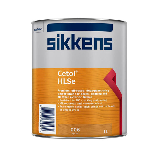 Sikkens 1L Light Oak Cetol Hlse Timber Finish - Oil Based - UV Protection - Auzzistore