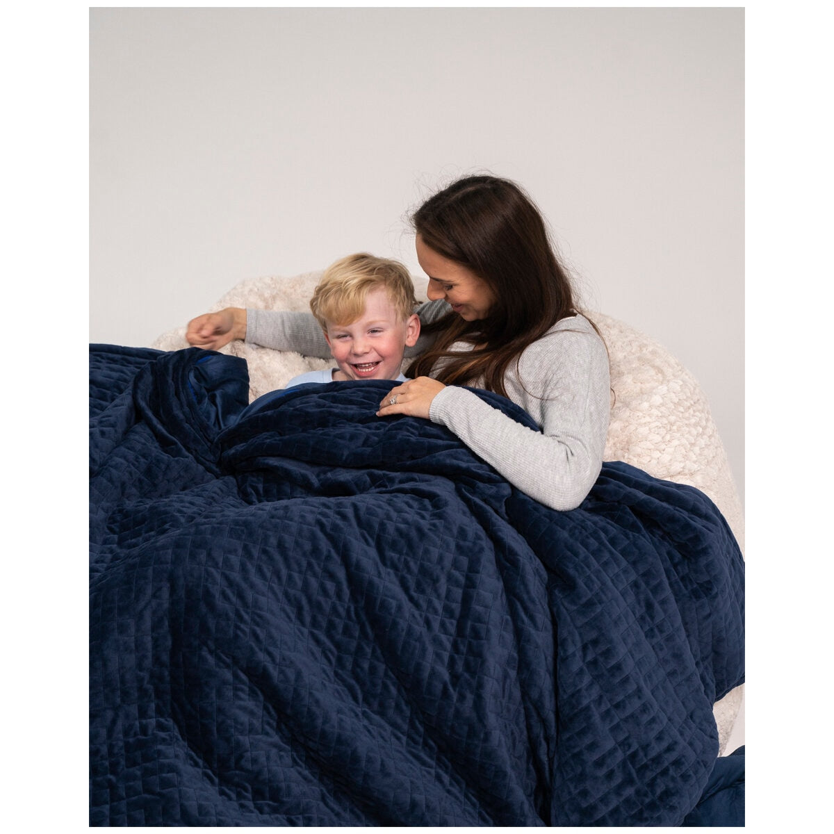 Therapy King Blanket with Cover 10kg Calming Blue