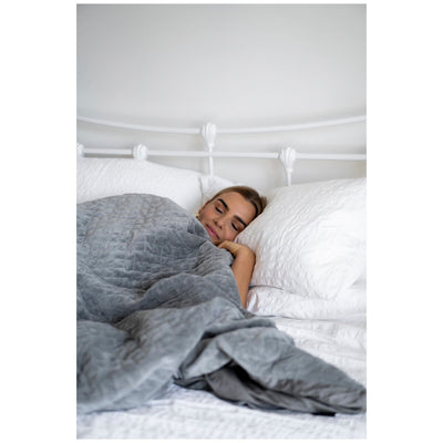 Therapy King Blanket with Cover 10kg Space Gray