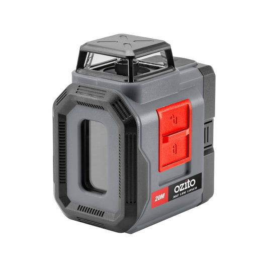 Ozito 20m Range 360 Line Laser - Green Laser - Auto Levelling - Adjustable Base – view 2 - Auzzistore