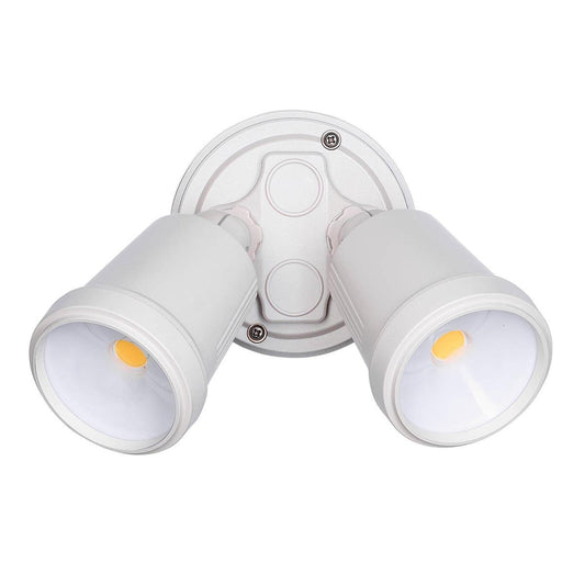 Brilliant Raptor III Twin Flood Light - 20W - 1800 Lumens - Beige - Adjustable - Auzzistore