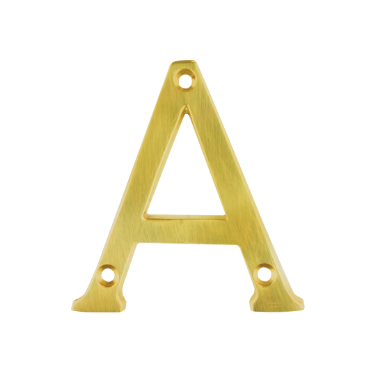 Sandleford Brass Windsor Letter A - 75mm - Solid Brass - Durable - Auzzistore