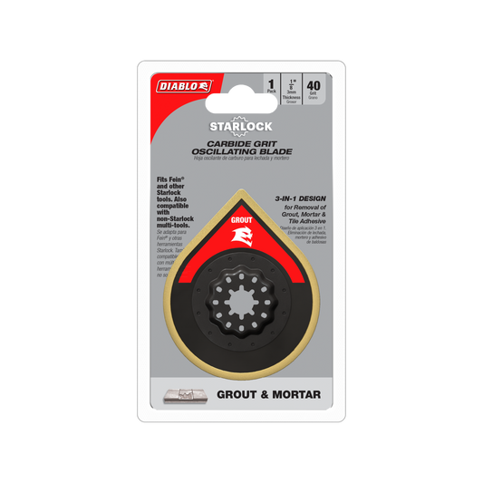 Diablo 70mm Starlock Carbide Grit Multi Tool Blade - Grout & Mortar Removal - Auzzistore