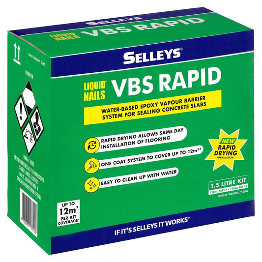 Selleys Liquid Nails VBS Rapid - 1.5L - Two-Part Epoxy Kit - Rapid Drying