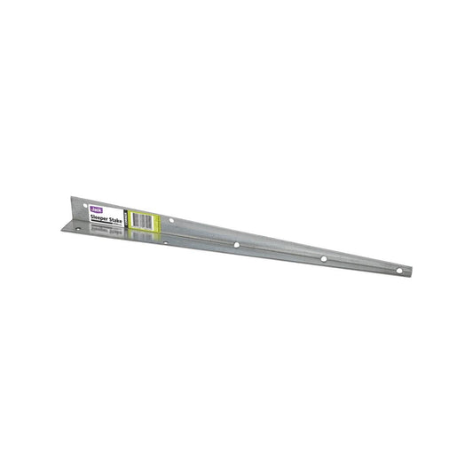 Jack 450mm Sleeper Peg Steel Corner Stake - Galvanised - 1 Pack - Auzzistore