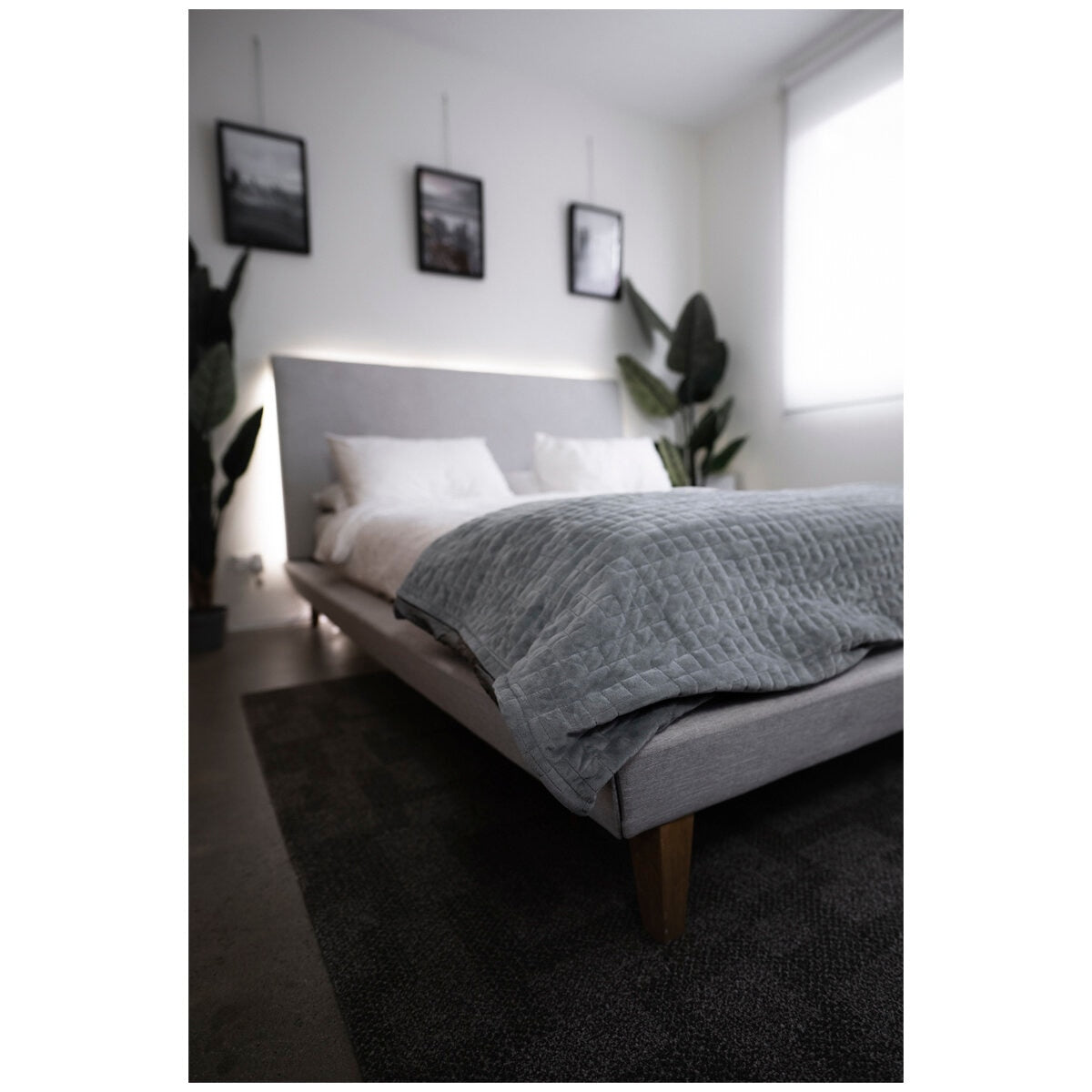 Therapy 5kg Adult Weighted Blanket with Cover Space Grey