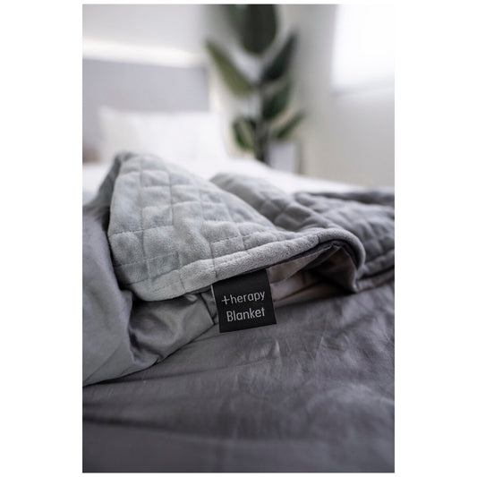 Therapy 14kg Super King Weighted Blanket, Space Grey, Bamboo & Micro Plush Cover