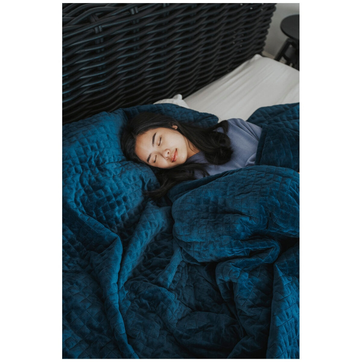 Therapy Child Blanket with Cover - Calming Blue 3.2kg