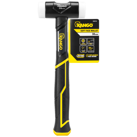 Kango 38mm Soft Face Mallet - Interchangeable Nylon Faces - Durable Handle – view 2 - Auzzistore