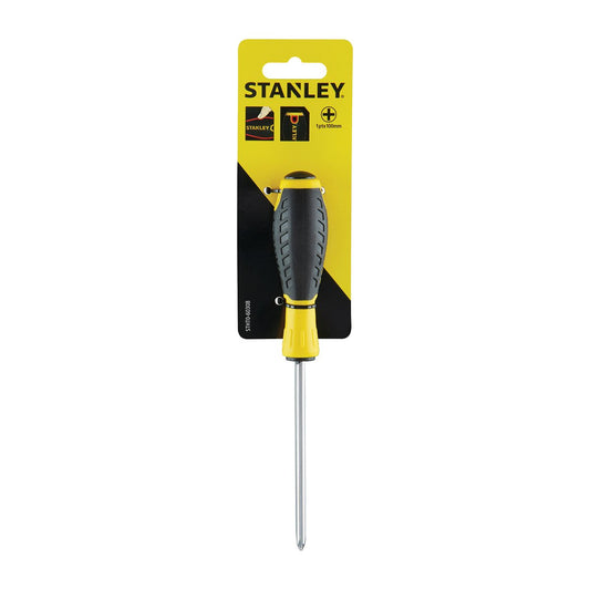 Stanley Phillips Head Screwdriver - 1 x 100mm - Yellow - Ergonomic Design – view 2