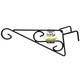 Jack Black Scrolled Wall Bracket - 280mm PVC Coated Steel - Easy Install