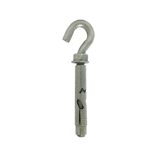 Macsim Masonbolt Hook Head - 10 x 70mm - 5.8 Grade Steel - Galvanised - 2 Pack - Auzzistore
