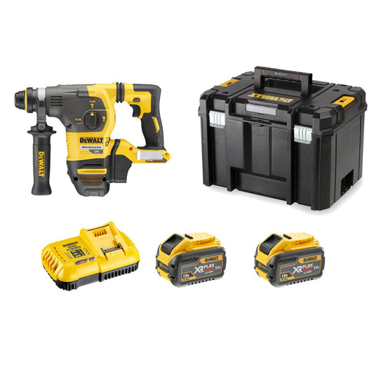 Dewalt 54V Rotary Hammer Drill Kit - 9.0Ah - 3 Mode - DCH333X2-XE - Heavy-Duty - Auzzistore