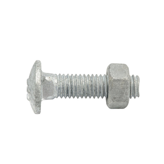 Zenith M6 x 25mm Hot Dip Galvanised Cup Head Bolts Nuts 25 Pack – view 2 - Auzzistore
