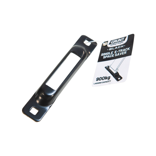 GRUNT E Track Space Saver Single Black - 146mm x 15mm x 25mm - 900kg Capacity – view 2 - Auzzistore