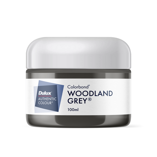 Dulux 100ml Woodland Grey Sample Pot - Water-Based Paint - Low Sheen Finish