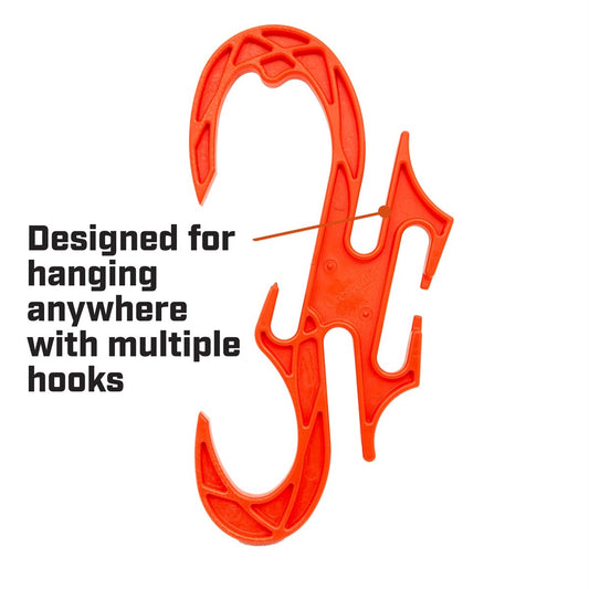 Crescent Plastic Cable Suspension Hanger 230mm Orange Safe Storage – view 2
