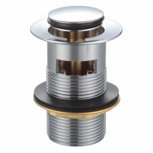 Kinetic 32mm Chrome Pop Up Basin Waste - Brass - Durable - Overflow - Auzzistore