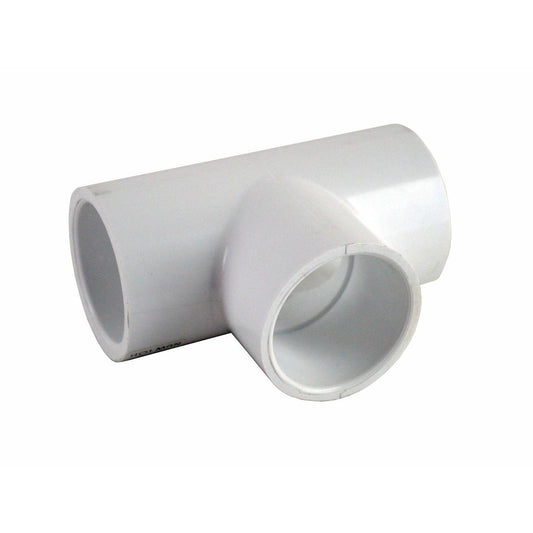 Holman 50mm Press PVC Plain Tee - 50mm - Plastic - Irrigation Junction