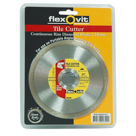 Flexovit Diamond Blade - 125mm - Metal - Precise Cutting - Less Chipping - Auzzistore