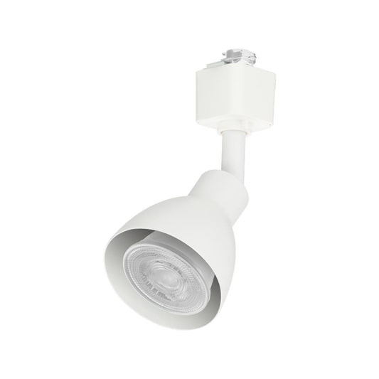 Mercator Arlo GU10 Globe Track Spotlight - White Finish - 180mm x 170mm - Adjustable Light Head