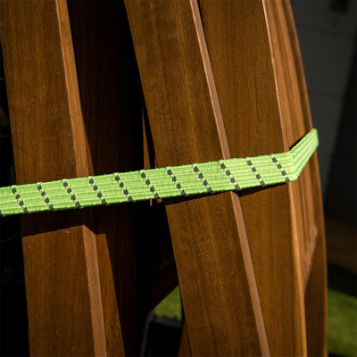 Grunt Reflecta Flat Bungee Strap - 100cm - Rubber - Reflective