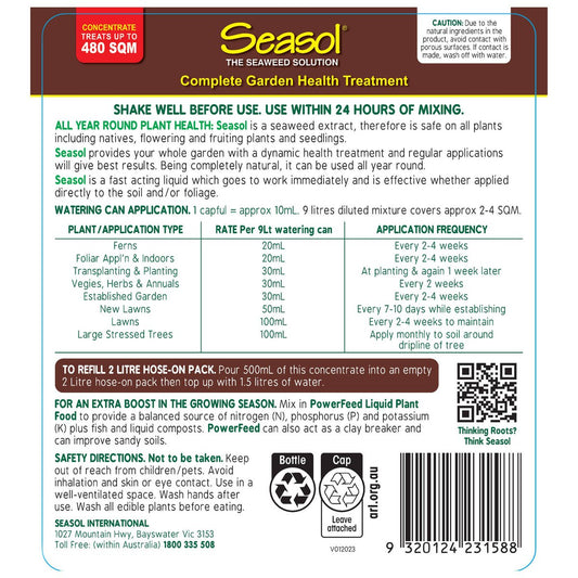 Seasol Complete Garden Health Treatment - 2.4L - Seaweed Tonic - All Year Use – view 2 - Auzzistore