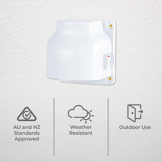 Deta Outdoor Single Power Point – view 2 - Auzzistore