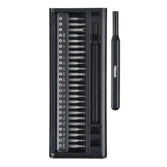 Trojan 25pce Precision Screwdriver Set - 21mm x 180mm x 72mm - Durable Storage Case – view 2 - Auzzistore