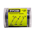 Ryobi Line Trimmer Spool and Line 3 Pack 1.65mm Plastic Efficient