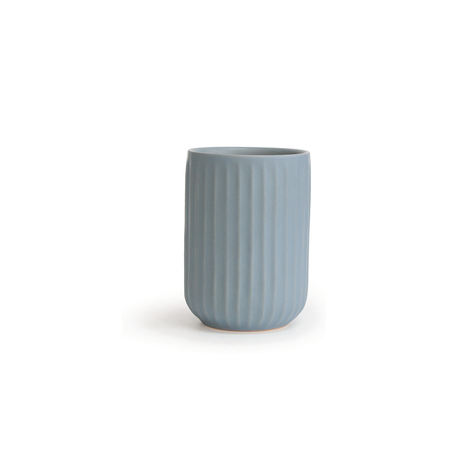 Wet By Home Design Linea Tumbler Blue - Ceramic - 80mm x 110mm - Industrial Design - Auzzistore