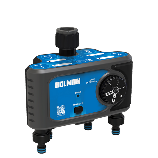 Holman bx4 4x Outlet Bluetooth Tap Timer - 118mm x 192mm x 215mm - Efficient Watering Control