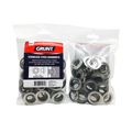 Grunt 17mm Stainless Steel Webbing Grommets 50 Pack Durable Repair