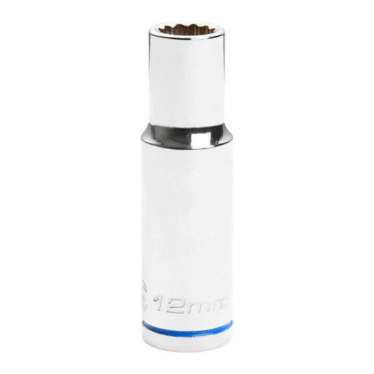 Kincrome Deep Socket - 12mm - Chrome Vanadium Steel - Rust Resistant - Auzzistore