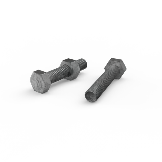Zenith Hot Dip Galvanised Hex Head Bolts M10 x 50mm 25 Pack – view 2 - Auzzistore