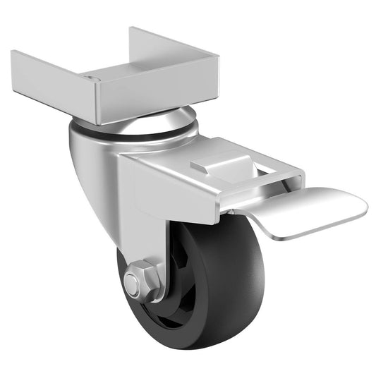 Rack It Workbench Castors 4 Pack Zinc Coated Steel 250kg Capacity - Auzzistore