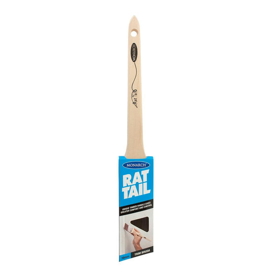 Monarch 38mm Rat Tail Trim Paint Brush - Synthetic - Long Handle - Durable - Auzzistore